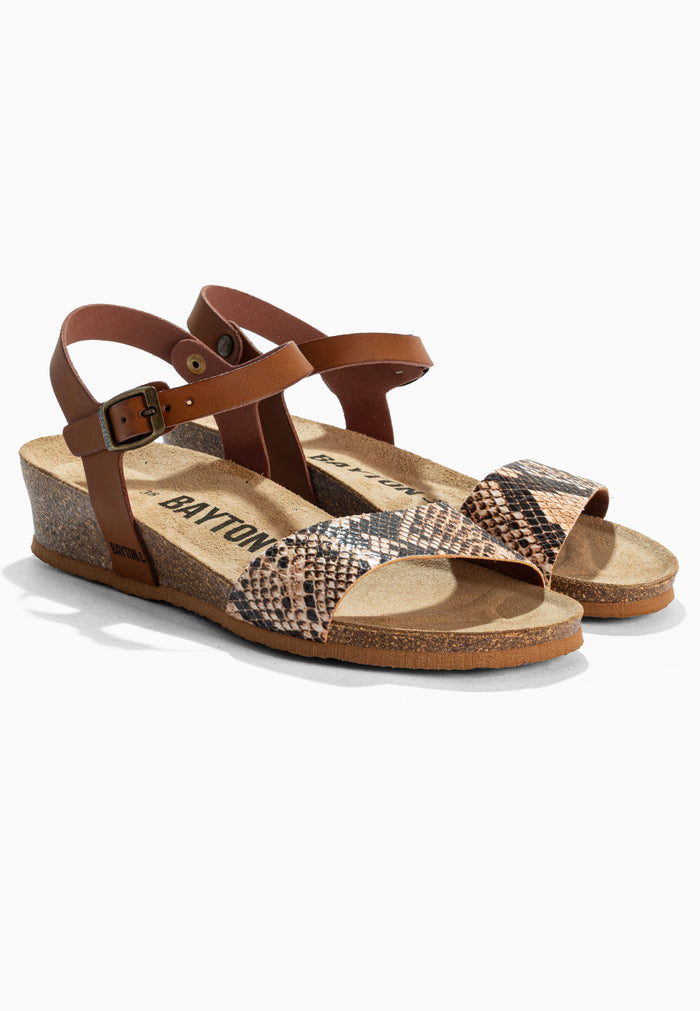 Bayton Sandales Wodonga Camel Compensées Et Semi-compensées Bayton Femme