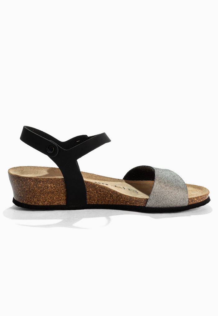 Bayton Sandales Wodonga Noir Compensées Et Semi-compensées Bayton Femme