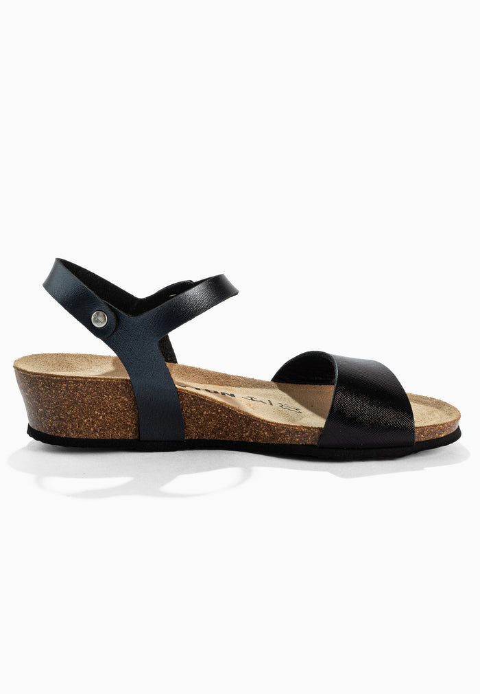 Bayton Sandales Wodonga Noir Compensées Et Semi-compensées Bayton Femme