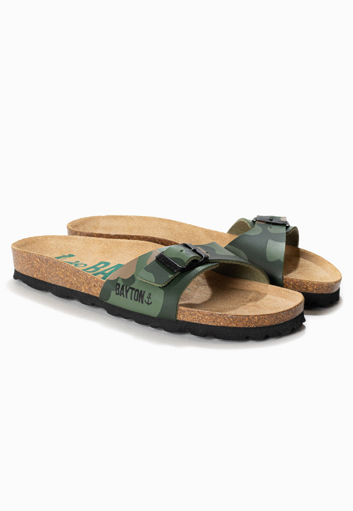 bayton Sandales Zephyr Kaki camouflage 1 bride Bayton enfant