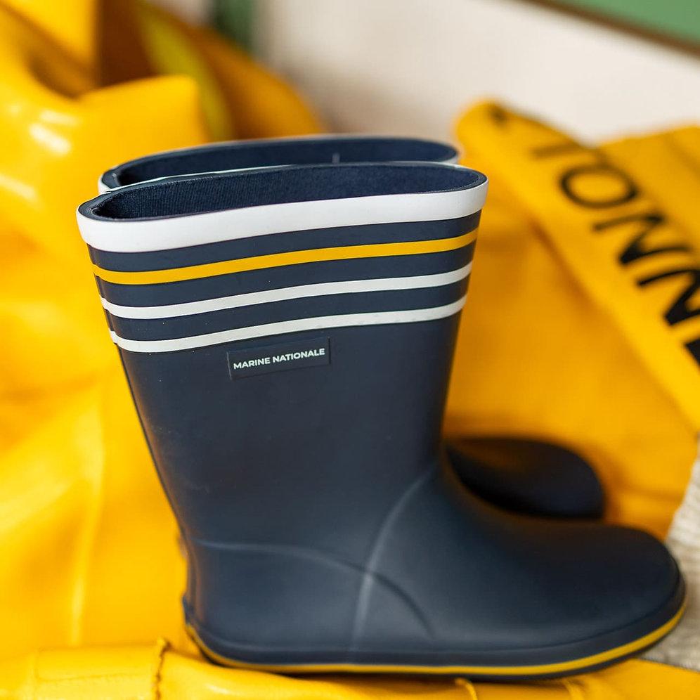 Be Only Botte Matelot - Jaune Bleu Marine