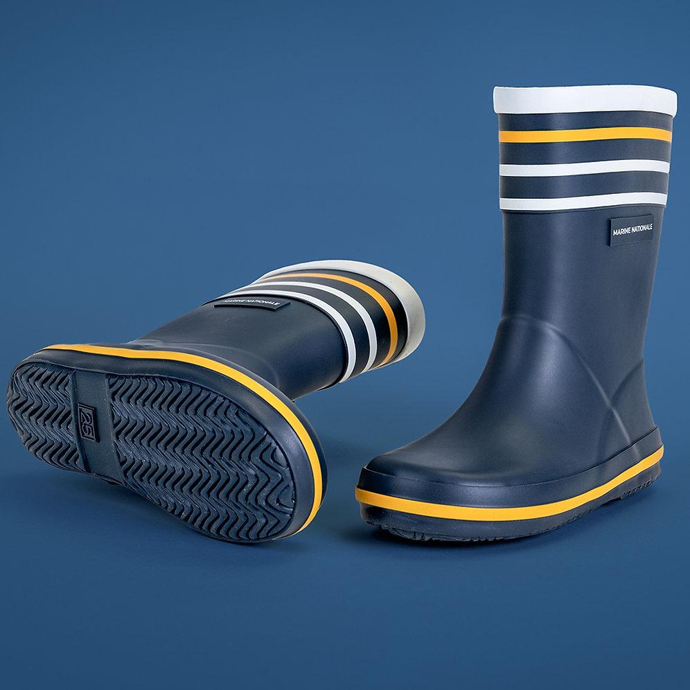 Be Only Botte Matelot - Jaune Bleu Marine