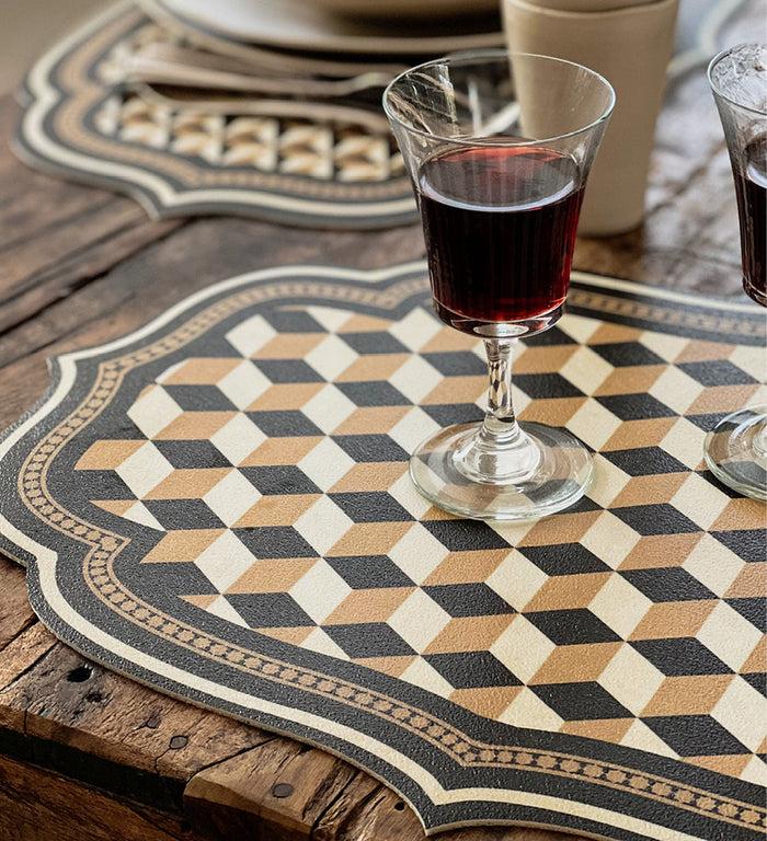 beija Bauhaus Gold Cutout Vinyl Placemat – Beija Flor World