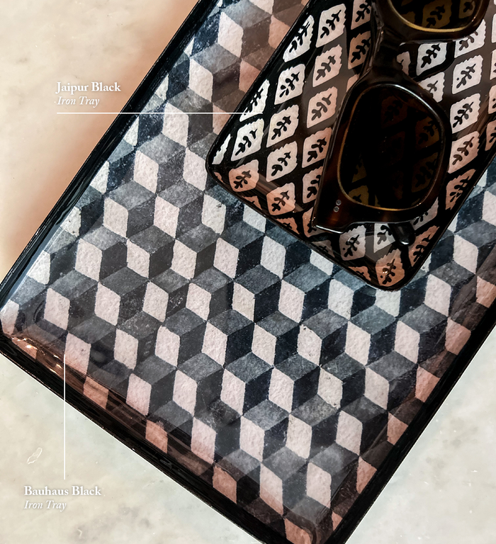 beija Bauhaus Black Iron Tray – Beija Flor World