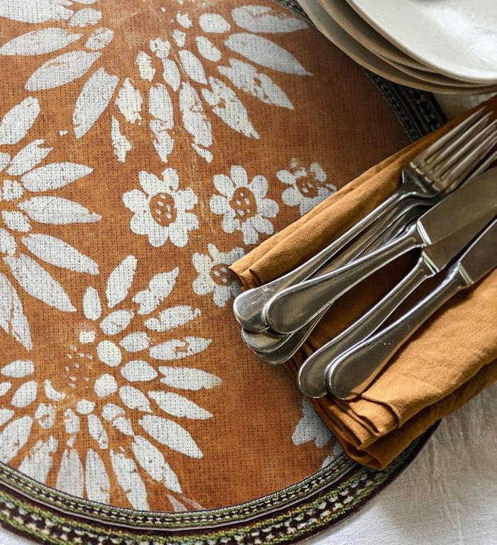 Beija Bohemian Garden Vinyl Round Placemat
