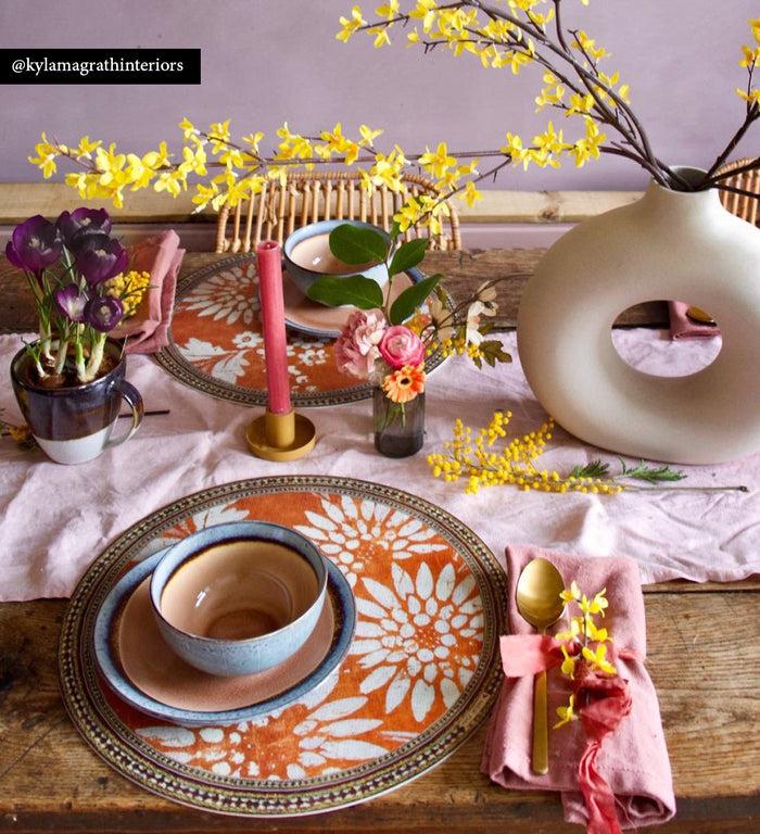 Beija Bohemian Garden Vinyl Round Placemat