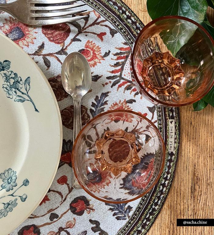 Beija Bohemian Garden Vinyl Round Placemat