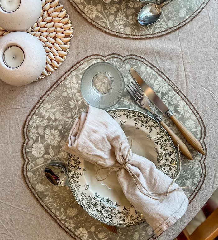 Beija Bohemian Garden Vinyl Round Placemat