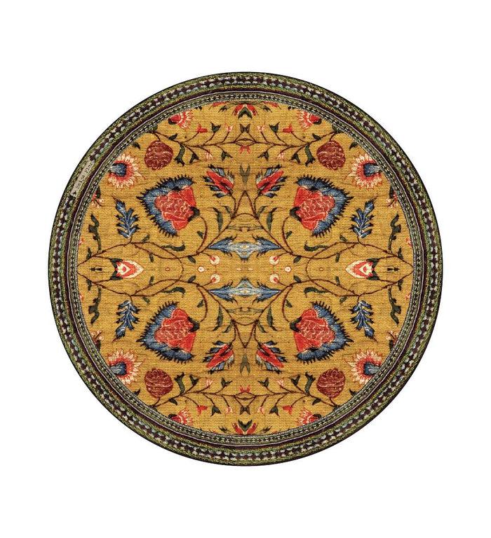 Beija Bohemian Garden Vinyl Round Placemat