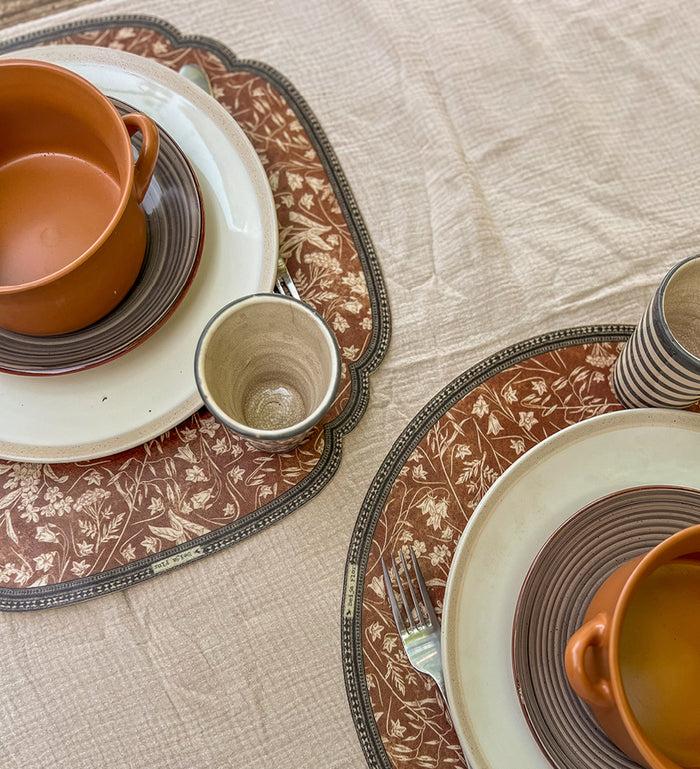 Beija Bohemian Garden Vinyl Round Placemat