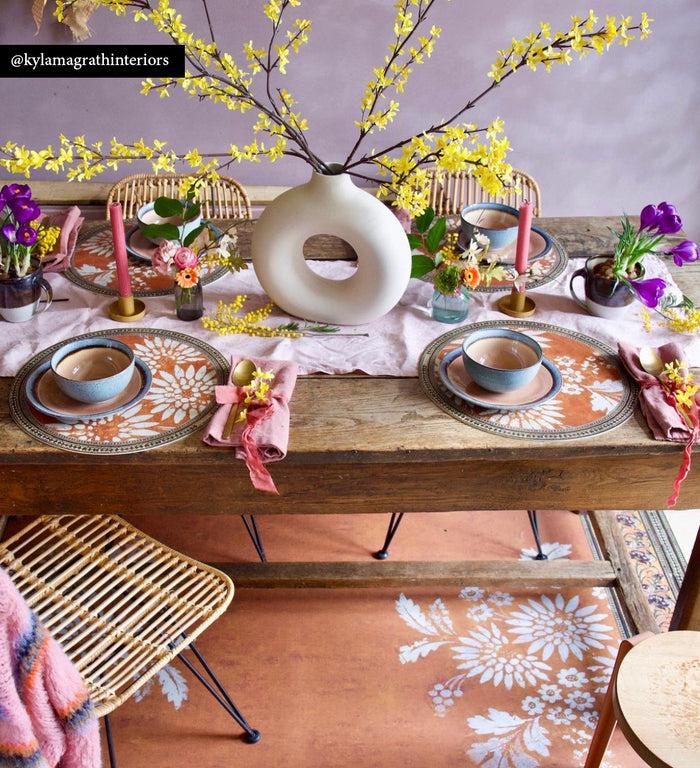 beija Bohemian garden Vinyl Rug