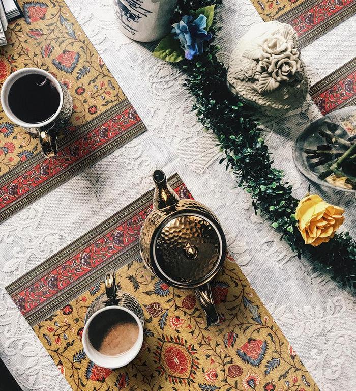 beija Bohemian Garden Vinyl Table Placemat