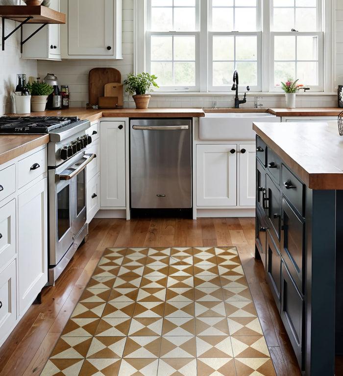 beija Borgo Camel Antique Vinyl Rug