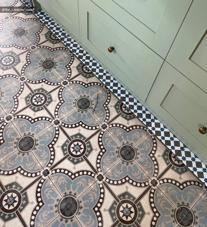 Beija Chess Vinyl Rug