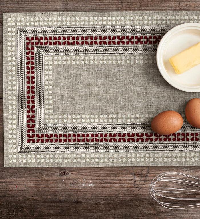 Beija Cross Stitch Vinyl Table Placemat