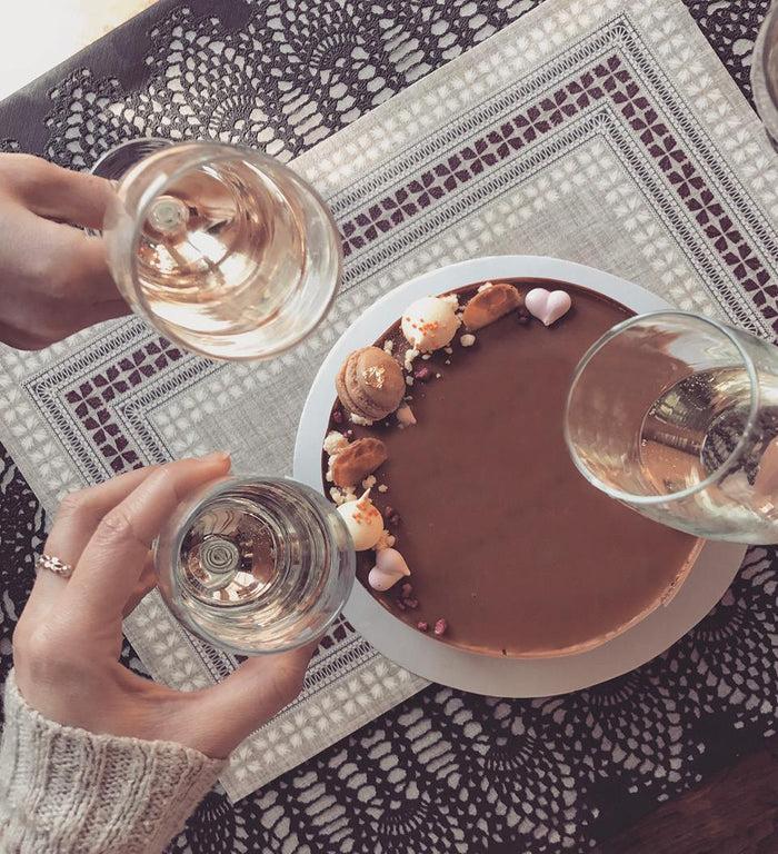 beija Cross stitch Vinyl Table Placemat