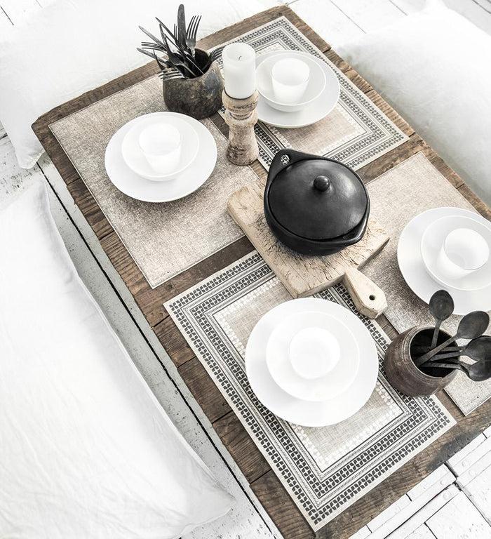 beija Cross stitch Vinyl Table Placemat