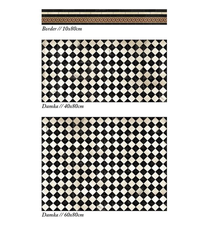 Beija Damka Vinyl Backsplash Stickers