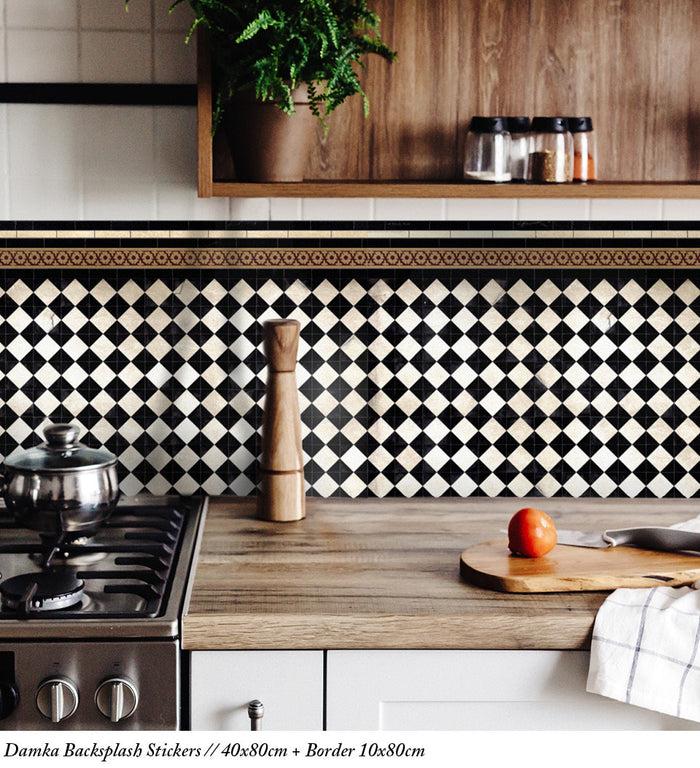 beija Damka Vinyl Backsplash Stickers