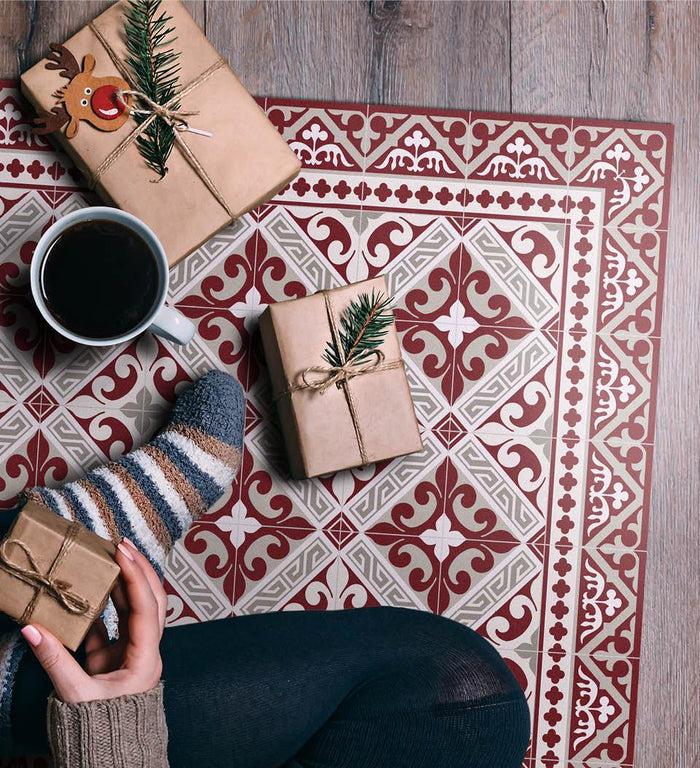 Beija Flor De Lis Vinyl Rug