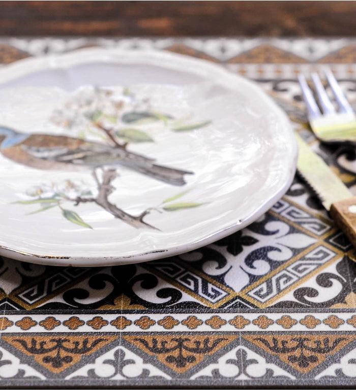 Beija Flor De Lis Vinyl Table Placemat