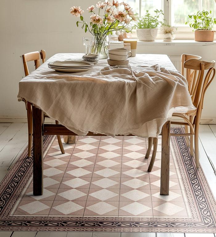 beija Gambit Blush Vinyl Rug beija Gambit Blush Vinyl Rug