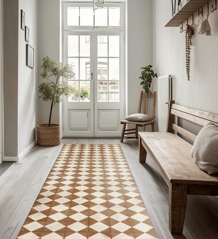 beija Gambit Camel Vinyl Rug