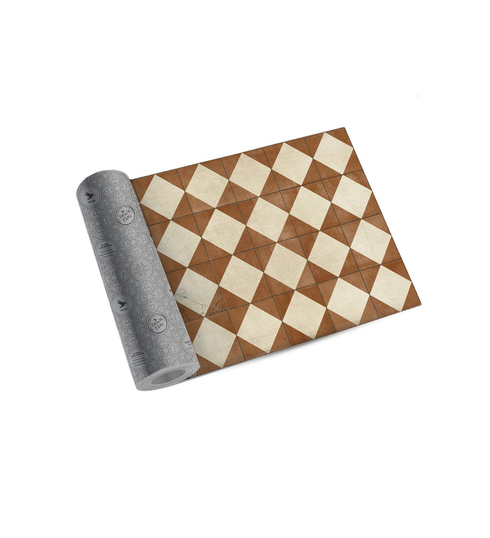 Beija Gambit Camel Vinyl Rug