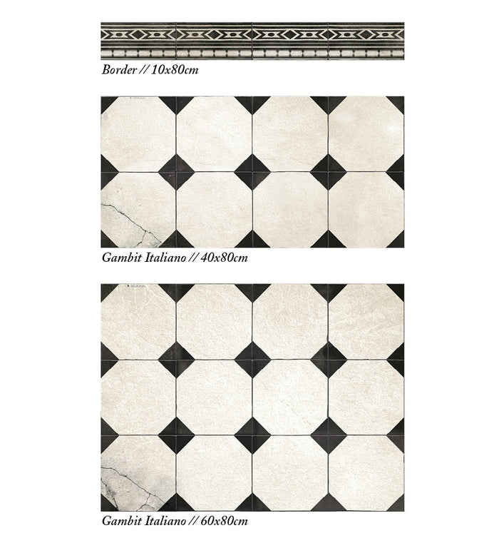 Beija Gambit Italiano Vinyl Backsplash Stickers