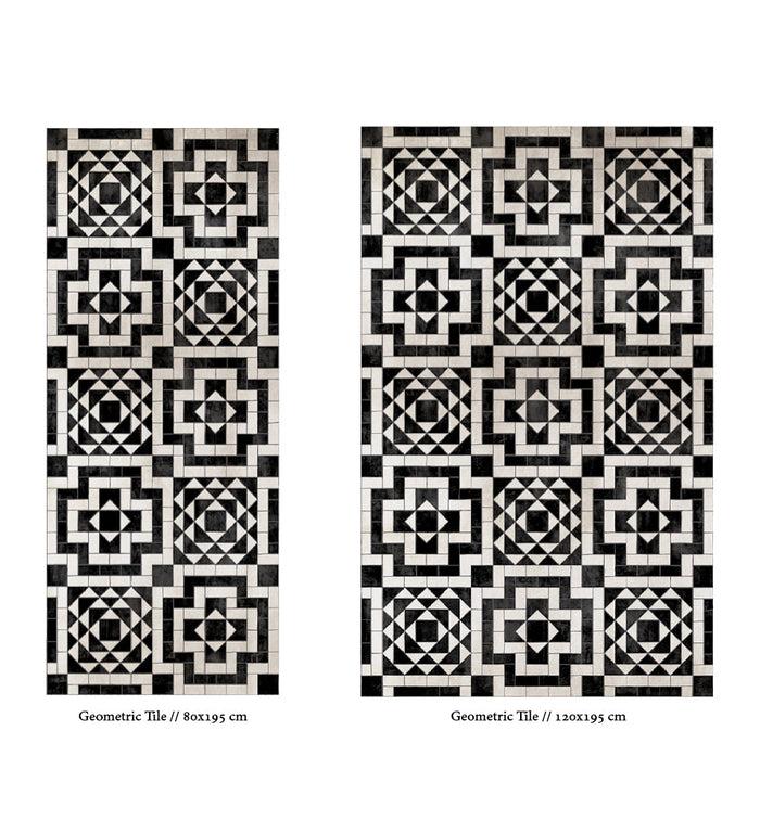 Beija Geometric TileVinyl Rug