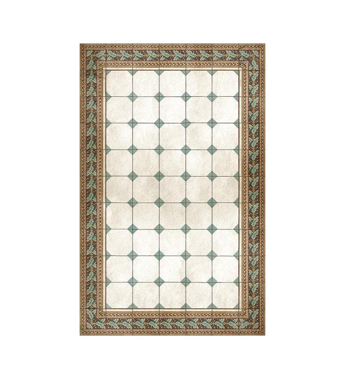 Beija Italiano Cyan Vinyl Rug