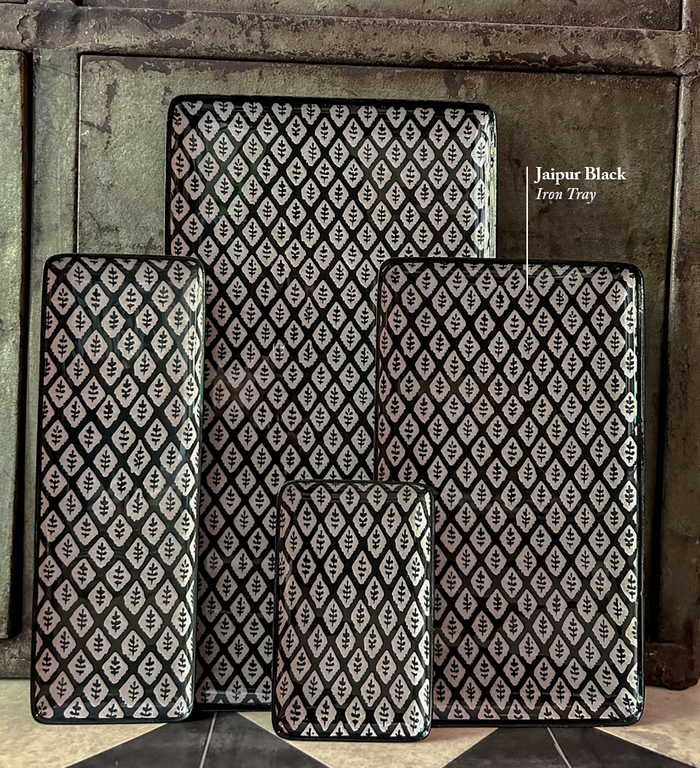 beija Jaipur Black Iron Tray – Beija Flor World