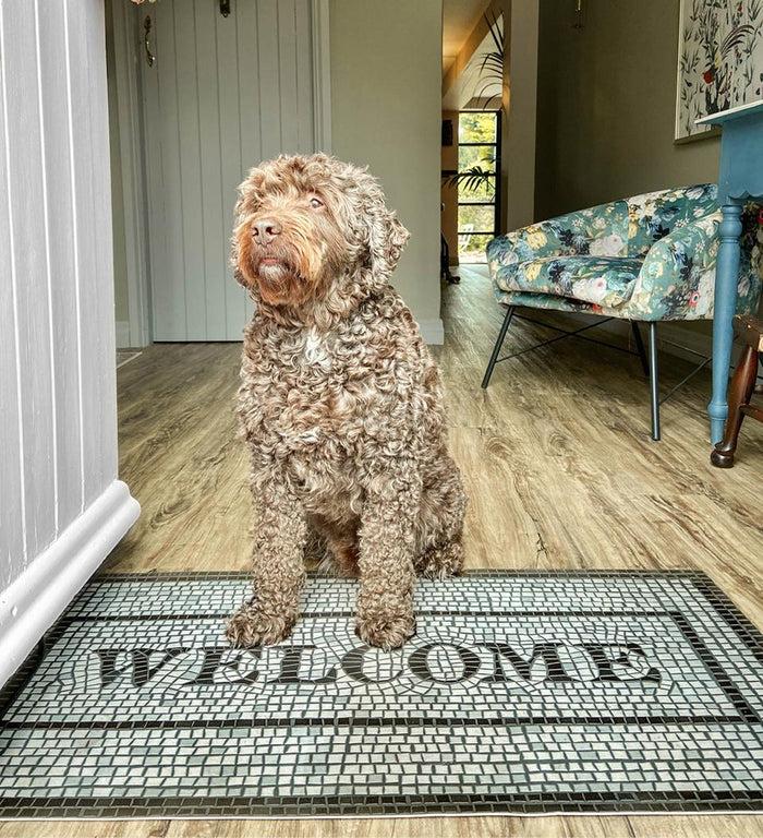 beija Mosaic Welcome Vinyl Rug