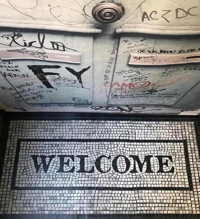 Beija Mosaic Welcome Vinyl Rug