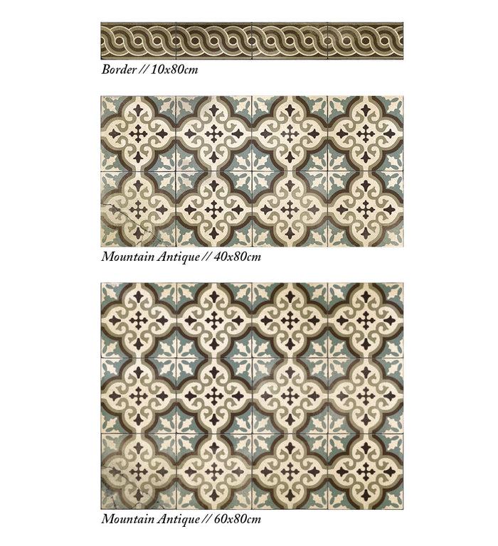 Beija Mountain Classic Vinyl Backsplash Stickers