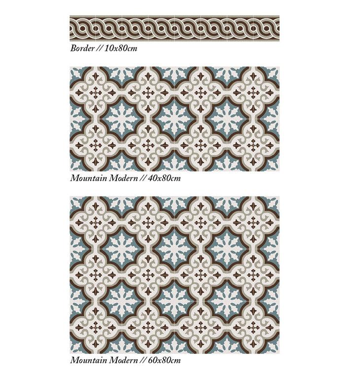 Beija Mountain Classic Vinyl Backsplash Stickers