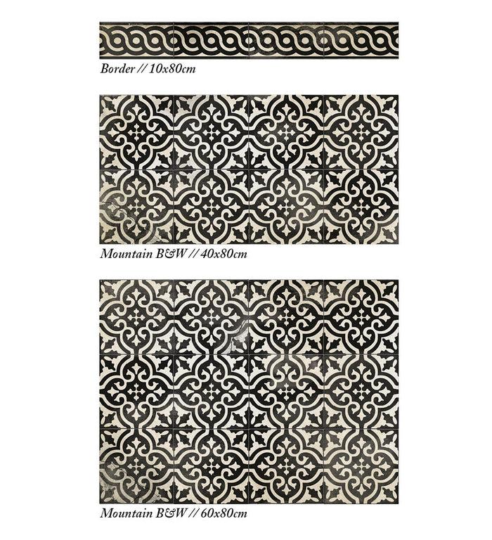 Beija Mountain Vinyl Backsplash Stickers