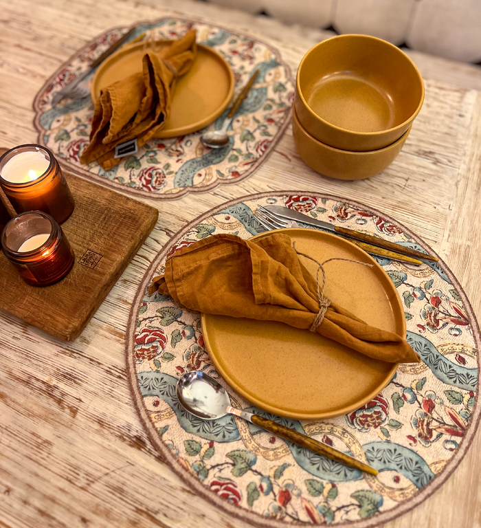 Beija Nancy Round Vinyl Placemat