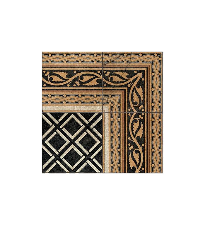 Beija Nicola Black Vinyl Rug