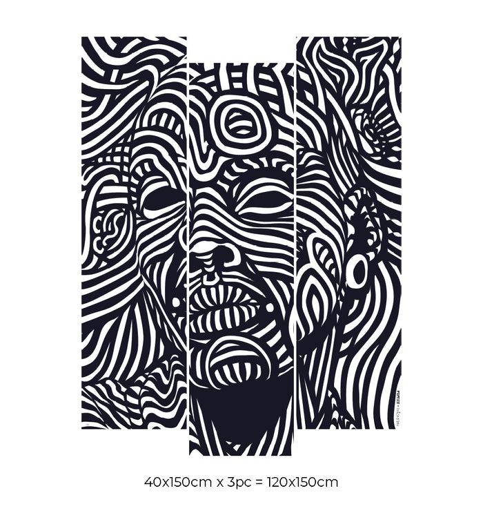 Beija Provence Yellow - KAMI Fresco DIY Wallpaper