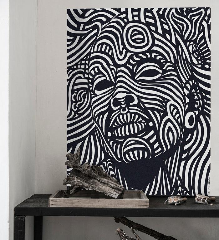 beija Provence Yellow - KAMI Fresco DIY wallpaper