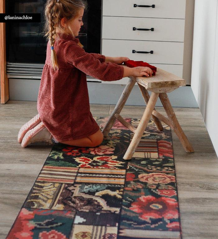 Beija Quilt Kilim Vinyl Rug