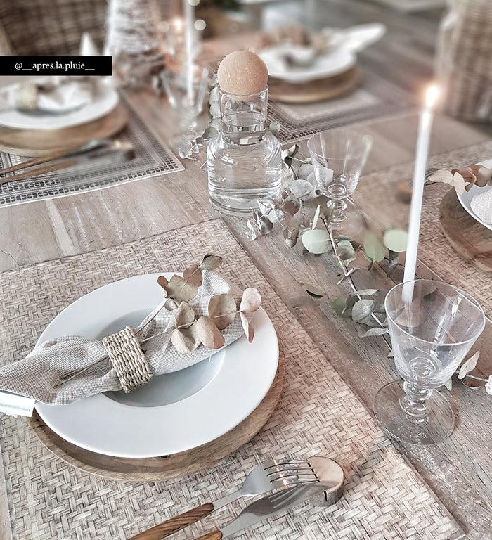 beija Rattan Vinyl Table Placemat