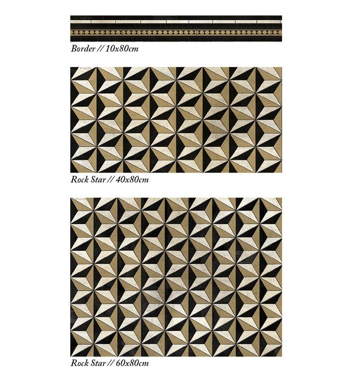 Beija Rock Star Vinyl Backsplash Stickers