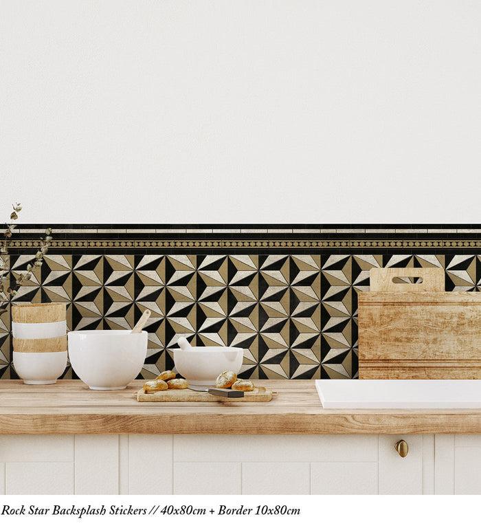 beija Rock Star Vinyl Backsplash Stickers