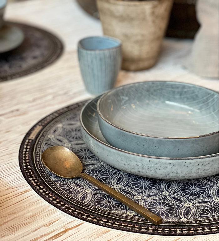 Beija Royal Indigo Vinyl Table Placemat