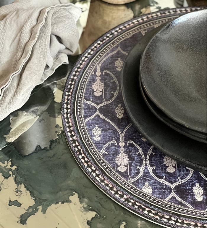 beija Royal Indigo Vinyl Table Placemat