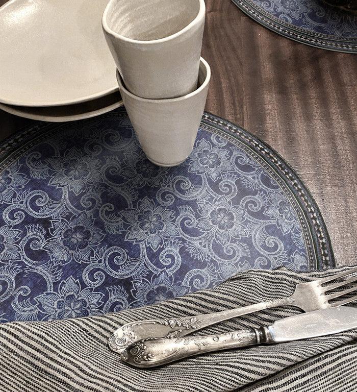 beija Royal Indigo Vinyl Table Placemat
