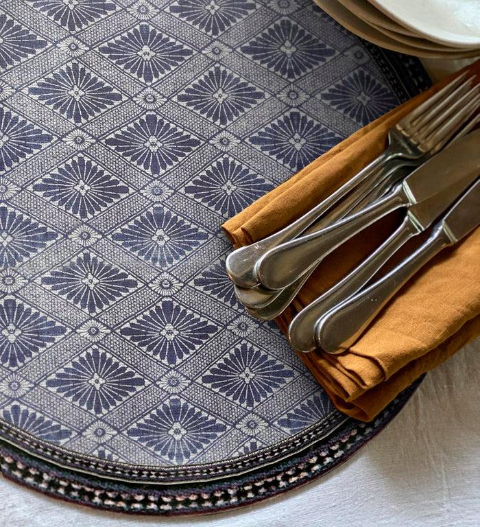 beija Royal Indigo Vinyl Table Placemat