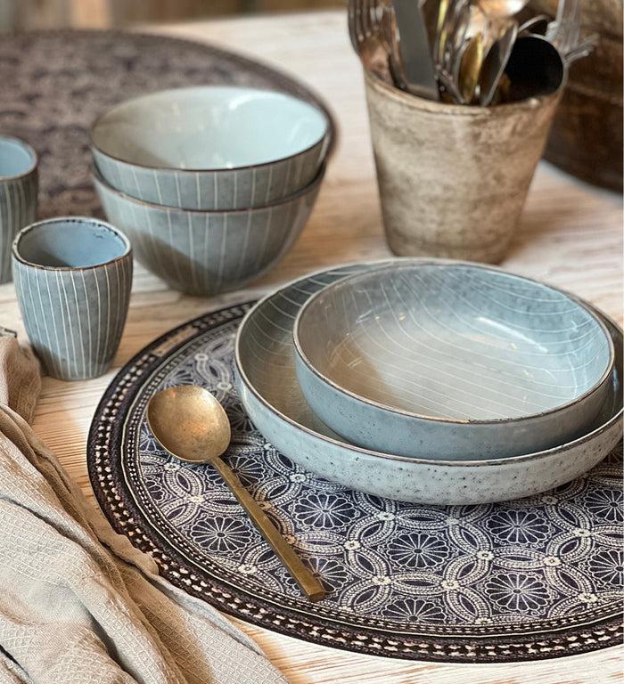 beija Royal Indigo Vinyl Table Placemat